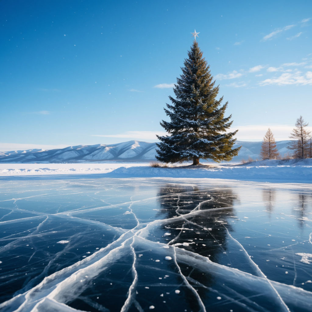 Новый год 2025-2026 на льду Байкала